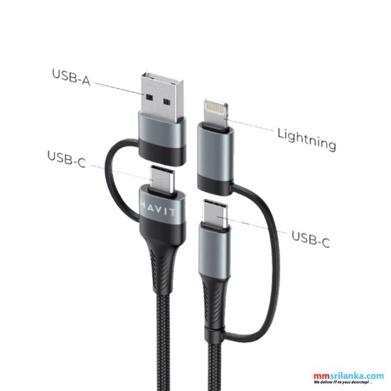 HAVIT CB6244 4 IN 1 MULTI CHARGING CABLE